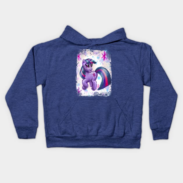 Twilight Sparkle Kids Hoodie by JerZyTattoos